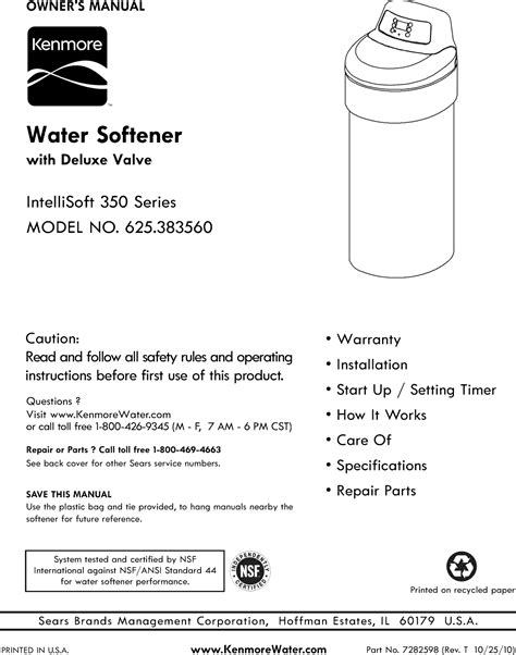 42+ Water Softener Manual Pdf - New Server