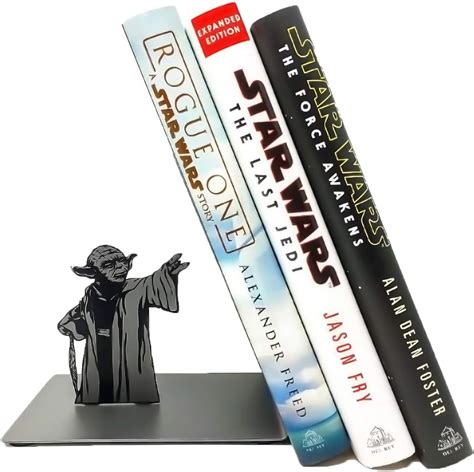 Yoda Bookend, Star Wars Bookend, Bookends Supports for Office and Home,Yoda The Force Bookshelf ...