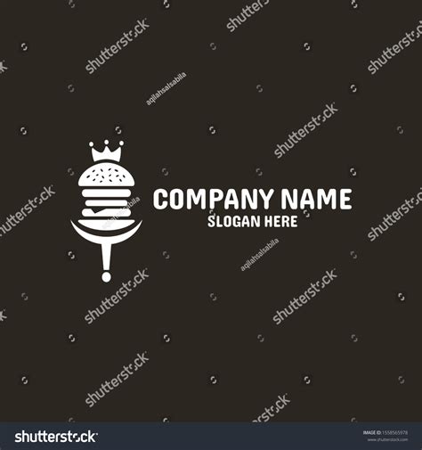 Burger Crown Logo Vector Template Fast Stock Vector (Royalty Free ...