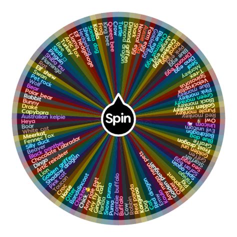 Adopt me pets and eggs | Spin The Wheel App