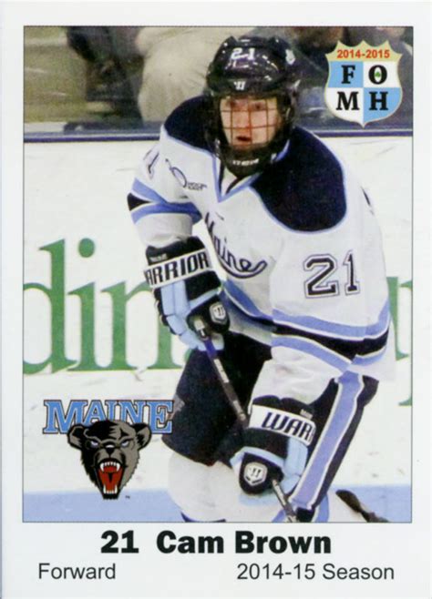 Maine Black Bears 2014-15 Hockey Card Checklist at hockeydb.com