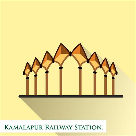 Kamalapur Railway Station | Sketch book, Railway station, Famous ...