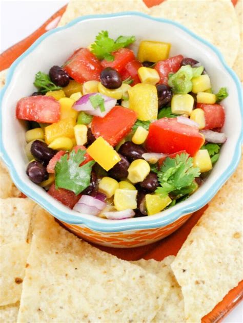 Rainbow Fresh Salsa Dip Recipe - Oh My Creative