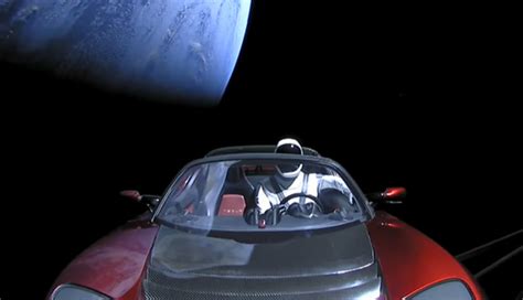 » SpaceMan Tesla Roadster cruising through Space – Elon Musk delivers ...