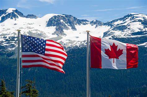 3,700+ Canadian And American Flag Pics Stock Photos, Pictures & Royalty-Free Images - iStock