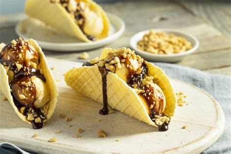 Gluten Free Ice Cream Tacos (with Variations)