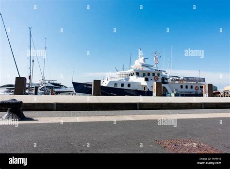 The T.S Jack Petchey docked in Poole Harbour, It is a British flagged training ship, one of the ...