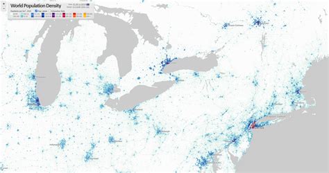 Population density map of the world – BRANDON DONNELLY