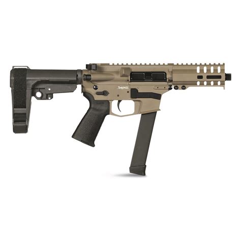 CMMG Banshee 300 MkGs AR-style Pistol, 9mm, 5" Barrel, Flat Dark Earth, 33+1 Rounds, Glock ...