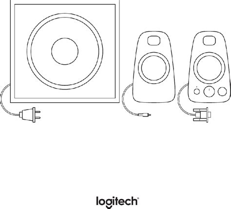 Logitech Z623 Speaker System Complete setup manual PDF View/Download