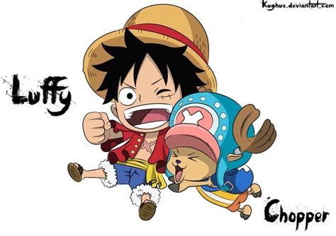 Chibi Luffy And Chopper | Chibi, One piece, Mũ rơm