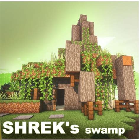 Shrek's swamp | Дома minecraft, Здания в майнкрафт, Чертежи