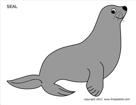 Seal | Free Printable Templates & Coloring Pages | FirstPalette.com