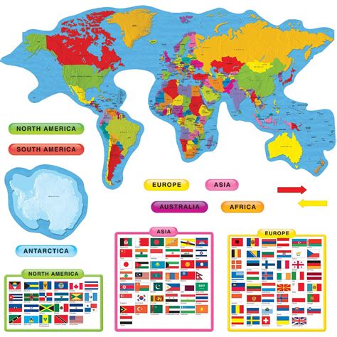 Buy Continents & Countries Bulletin Board Set Online at desertcartUAE