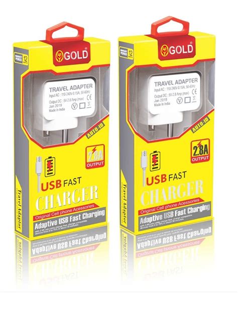 White LP Gold USB Fast Charger at Rs 299/piece in Delhi | ID: 20433400248
