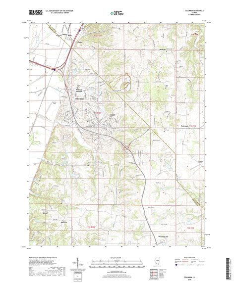 MyTopo Columbia, Illinois USGS Quad Topo Map