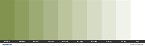 Tints XKCD Color khaki green #728639 hex colors palette - ColorsWall
