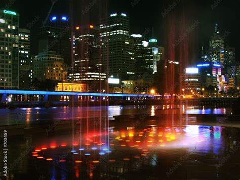 melbourne city night Stock Photo | Adobe Stock