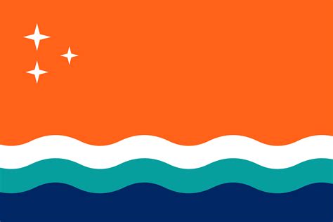 Flag for a fictional island nation : r/vexillology