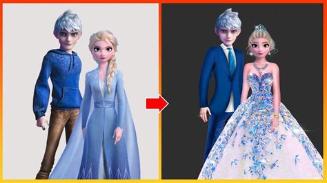 Frozen: Elsa Frozen And Jack Frost Glow Up In Wedding - Elsa And Jack ...