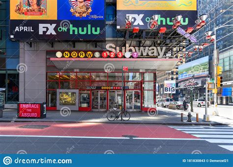 Times Square Subway Station - New York City Editorial Stock Photo - Image of colorful, marquee ...