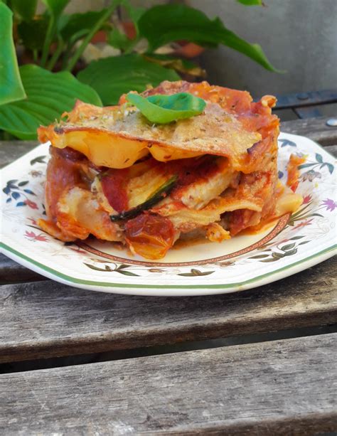 Lasagnes véganes aux courgettes et aux aubergines - Rose Citron