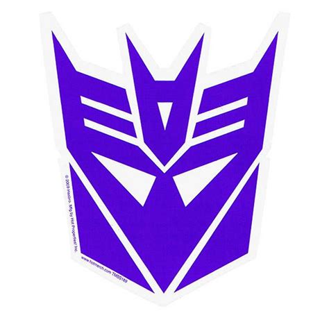 Transformers Decepticon Symbol Purple Car Magnet