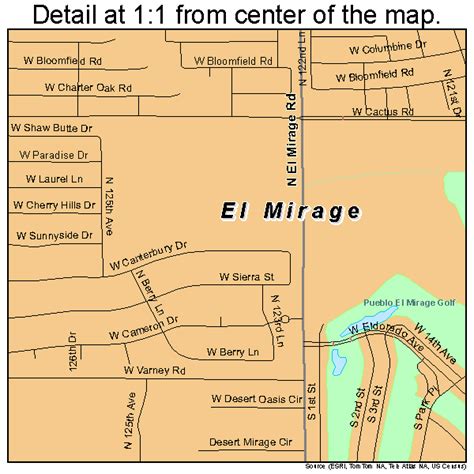 El Mirage Arizona Street Map 0422220