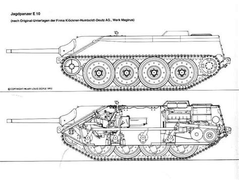 Jagdpanzer E-10 interior scheme - this vehicle was proposed by Klöckner-Humboldt-Deutz AG for ...