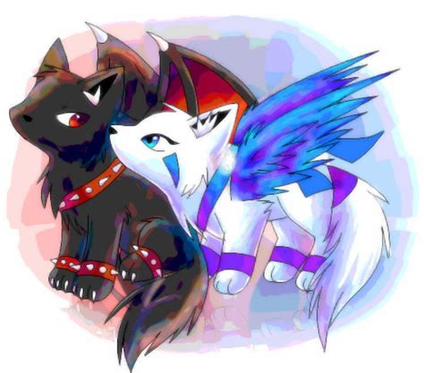 Cute winged wolves | Cute wolf drawings, Cute animal drawings, Anime wolf