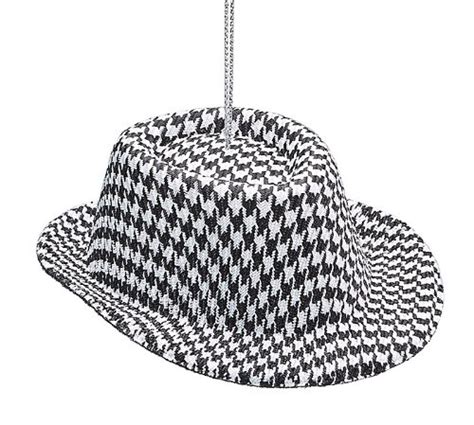 Houndstooth Fabric Hat Christmas Ornament Bear Bryant Fedora Alabama | eBay