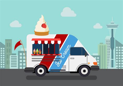 Vector Ice Cream Truck - Download Free Vector Art, Stock Graphics & Images