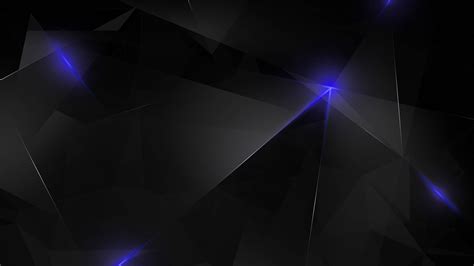 Dark Blue Polygon Wallpaper 8K