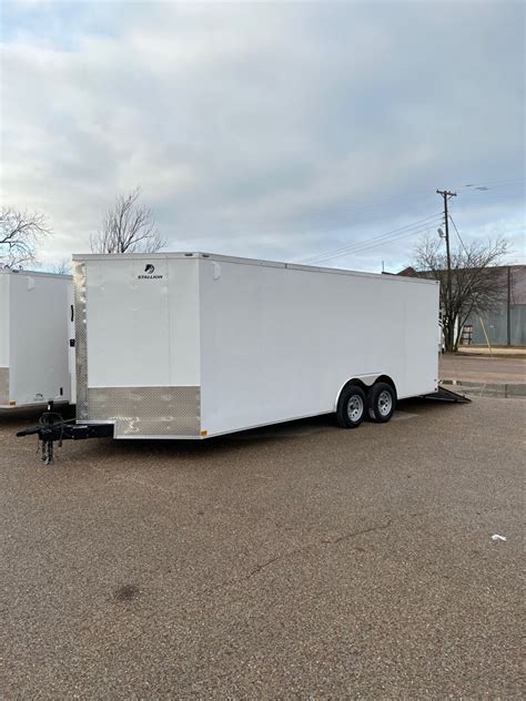 Stallion 8.5x24 Tandem Axle Cargo Trailer-HD Axles-Texas Factory Pick Up