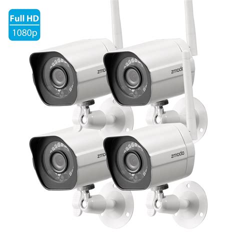 Zmodo Wireless Security Camera System (4 pack) Smart Full HD Outdoor ...