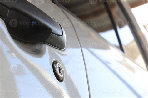 Close up black car door handle. Car equipment 12755123 Stock Photo at ...