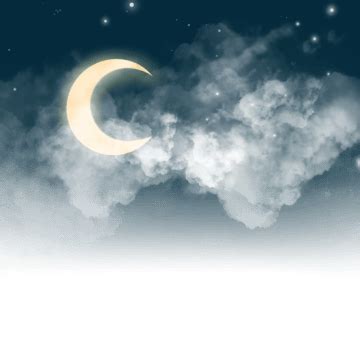 Moon Cloud Night Cloud Night Sky Crescent Moon Night Sky Cloud Moon ...