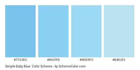 Simple Baby Blue Color Scheme » Blue » SchemeColor.com