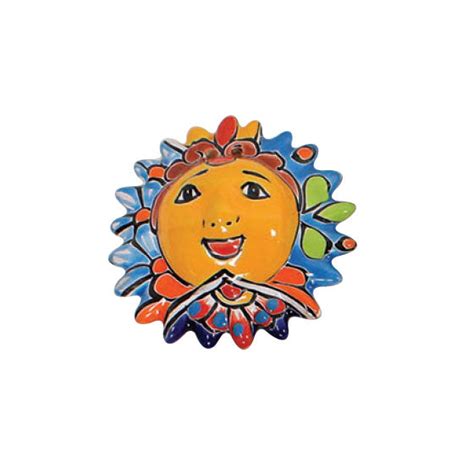 Talavera "3D Small Sun Face" Wall Art – Old City Kites