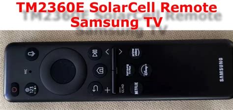 TM2360E Samsung 2023 TV remote control | en.tab-tv.com