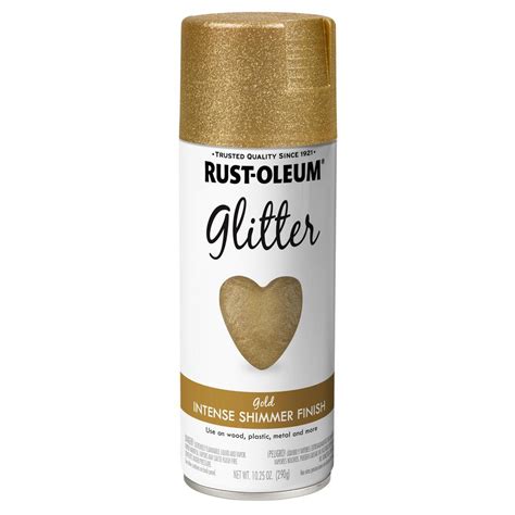 Rust-Oleum Specialty 10.25 oz. Gold Glitter Spray Paint-301495 - The Home Depot