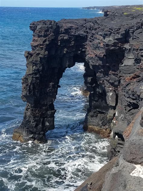 In honor of another sea arch that won't last forever, the Hōlei Sea Arch at the Hawai'i Volcano ...