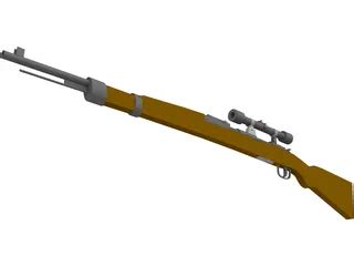 Karabiner 98k Scope 3D Model - 3DCADBrowser