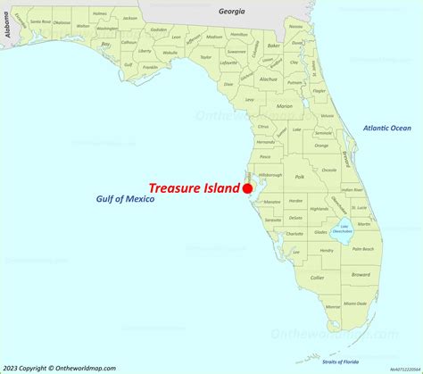 Map of Treasure Island Florida: A Detailed Guide to a Pirates Paradise