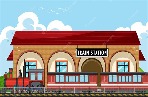 Train Station Clipart Royalty Free