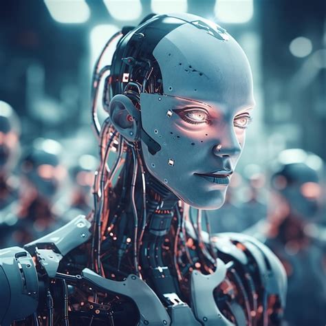 Premium AI Image | futuristic Humanoid robot