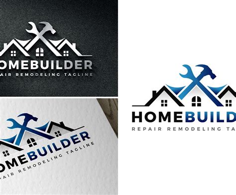 Home House Builders Repair Remodeling Logo Template