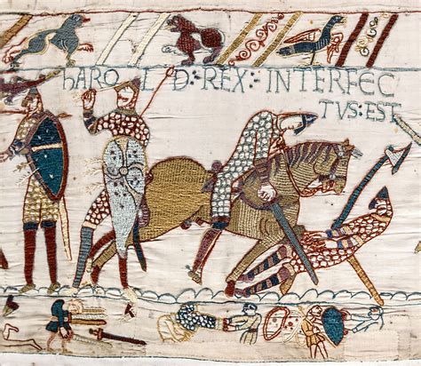 File:Bayeux Tapestry scene57 Harold death.jpg - Wikimedia Commons