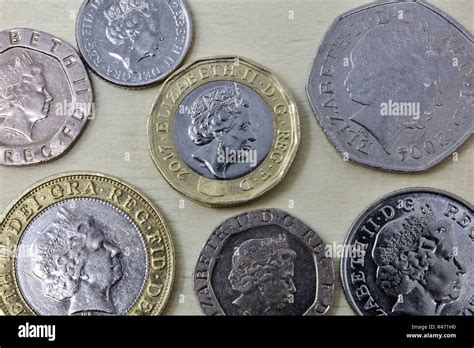 Coins of the pound sterling Stock Photo - Alamy