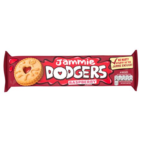 Jammie Dodgers 8 Biscuits Raspberry Flavour 140g | Sweet Biscuits ...